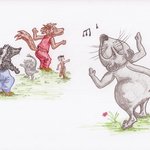 N̓səl̓xčin̓ 1 - N̓səl̓xčin̓ Stories for Beginners, second edition. - Story 5 - Mouse & Grizzly thumbnail