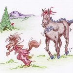 N̓səl̓xčin̓ 1 - N̓səl̓xčin̓ Stories for Beginners, second edition. - Story 1 - Coyote & Horse thumbnail